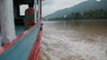 sailing in mekong river luangprabang northern of lao