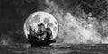 Sailing and moon
