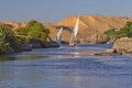 Sailing on the Nile. Gateway to Nubia ( Egypt) Royalty Free Stock Photo