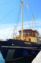 Sailing Nostalgia: The ship \'Polaris\' in the Sunlit Waters of Split, Croatia