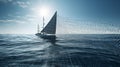 Sailing on the Ocean of Big Data Royalty Free Stock Photo