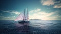 Sailing on the Ocean of Big Data Royalty Free Stock Photo