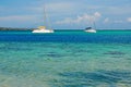 Sailing off Moorea Tahiti, French Polynesia Royalty Free Stock Photo