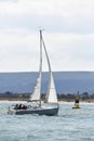 Sailing in Poole Harbour Royalty Free Stock Photo