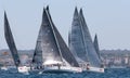 Sailing race regatta in mallorca