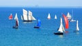 Sailing Regatta in the Cancale Bay.