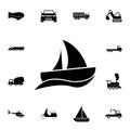 sailing regatta icon. Detailed set of Transport icons. Premium quality graphic design sign. One of the collection icons for websi