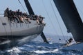Sailing regatta wally class in Majorca