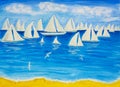 Sailing regatta white 4