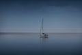 Sailing Regatta in the wind through the waves at the sea Royalty Free Stock Photo