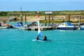 Sailing on the River Arun, Littlehampton. UK Royalty Free Stock Photo