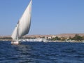 Sailing on the river Nile Royalty Free Stock Photo