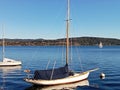 Sailing and sailboats on Lake Maggiore Italy Royalty Free Stock Photo