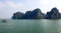 Sailing at the HalongBay is one cool thing.  Relaxing Day Royalty Free Stock Photo