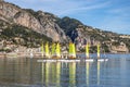 Sailing school at Menton, France