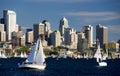 Sailing in Seattle Royalty Free Stock Photo