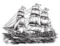 Sailing ship Royalty Free Stock Photo