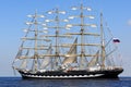 Big sailing ship in Baltic Sea Royalty Free Stock Photo