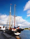Sailing Ship, Bergen Harbor, Norway Royalty Free Stock Photo