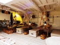 Sailing Ship Cabin, Maritime Museum, Sydney, Australia Royalty Free Stock Photo