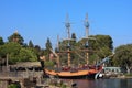 Sailing ship Columbia in Disneyland