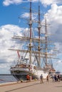 Sailing ship `Dar Pomorza` Gdynia, Poland Royalty Free Stock Photo
