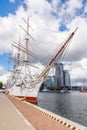 Sailing ship `Dar Pomorza` Gdynia, Poland Royalty Free Stock Photo