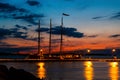 Just Before Sunrise on the York River in Yorktown, Virginia Royalty Free Stock Photo