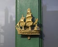 Sailing Ship Door knocker Royalty Free Stock Photo