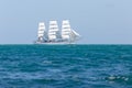Sailing ship floating in Black sea Royalty Free Stock Photo