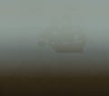 A Sailing Ship In The Fog Royalty Free Stock Photo