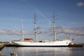 Sailing ship at the harbor of Stralsund