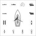 sailing ship icon. Detailed set of Ships icons. Premium quality graphic design sign. One of the collection icons for websites, web Royalty Free Stock Photo