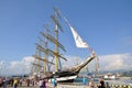 Sailing ship Kruzenshtern at the port of Sochi