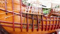 Sailing Ship model detail - hand made Royalty Free Stock Photo