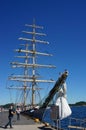 Sailing ship moored in Norway