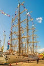 Sailing Ship Naval School Parked at Port