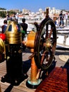 Sailing Ship Navigation Deck Royalty Free Stock Photo