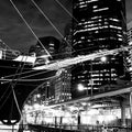 Sailing Ship Prow & Skyline of New York