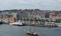 Sailing ship sails into Port of Kiel - Old Kiel - Germany - Europe