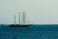 Sailing ship in sea