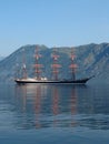 Sailing ship Sedov at anchor Royalty Free Stock Photo