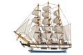 Sailing-ship under full sails Royalty Free Stock Photo