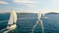 Sailing ships on the Adria sea - Croatia