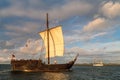 Sailing ships on the Baltic Sea in Rostock (Germany) Royalty Free Stock Photo