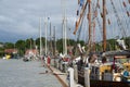 Sailing ships in Eckernfoerde Royalty Free Stock Photo