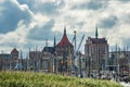 Sailing ships during the Hansesail in Rostock, Germany Royalty Free Stock Photo