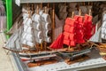 Sailing ships in miniature in the gift shop Royalty Free Stock Photo