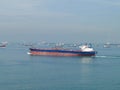 Sailing ships in the strait of malacca