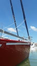 Sailing standby for hauling out to repair at Phuket Boat Lagoon